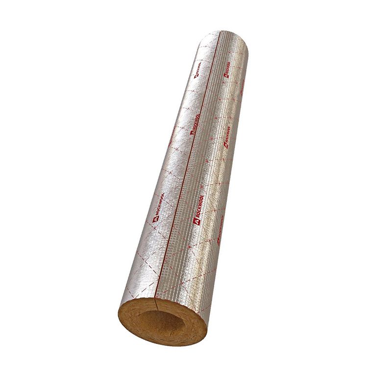 Утеплитель Rockwool Цилиндр 100 кашированный минеральный (техническая теплоизоляция)