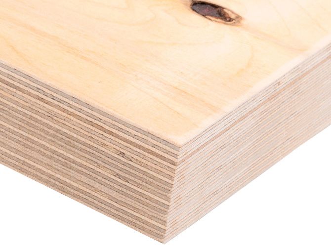 Фанера ФСФ 40мм 2440х1220 мм сорт 3/4 шлифованная Ш1 березовая влагостойкая