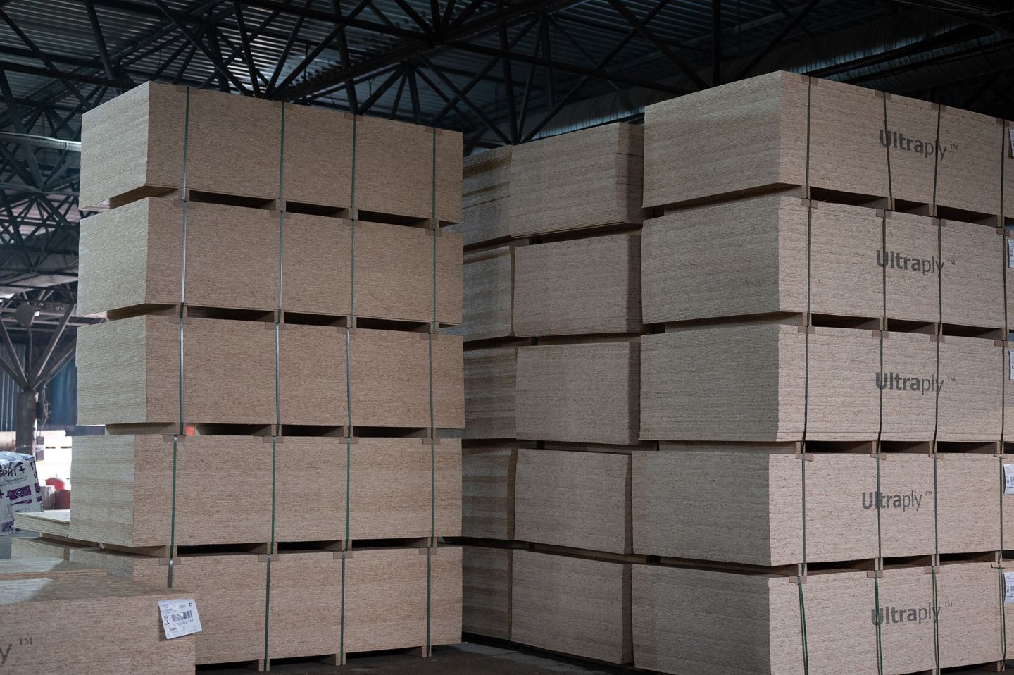 Плита OSB-3 12мм 2500х1250 мм влагостойкая Ультраплай