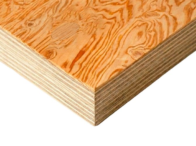 Фанера ФСФ 30 мм 2440х1220 мм сорт 1/2 шлифованная хвойная влагостойкая Larch Лиственница