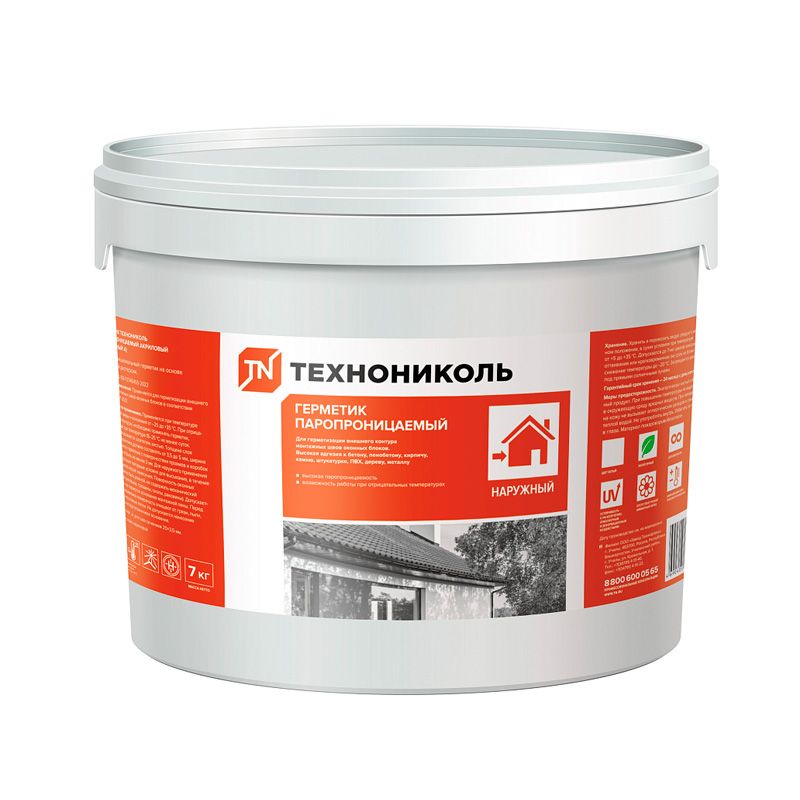 Герметик акриловый паропроницаемый наружный Технониколь А 5 л