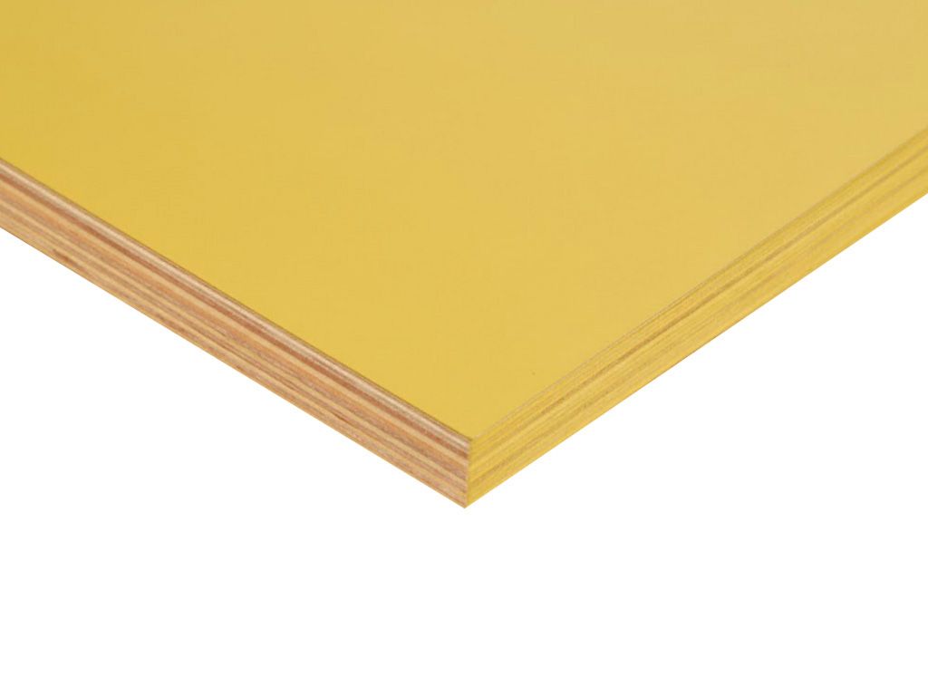 Фанера ФОФ ламинированная 15мм 2440х1220 мм сорт 2/2 березовая YE (желтая)