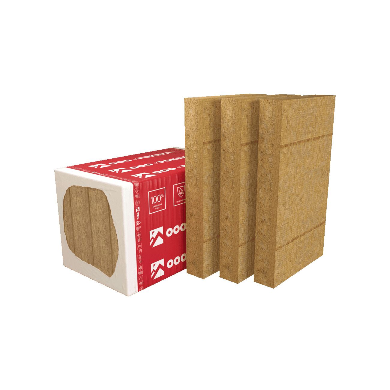 Утеплитель Rockwool Венти Баттс базальтовая плита 1000х600х100мм