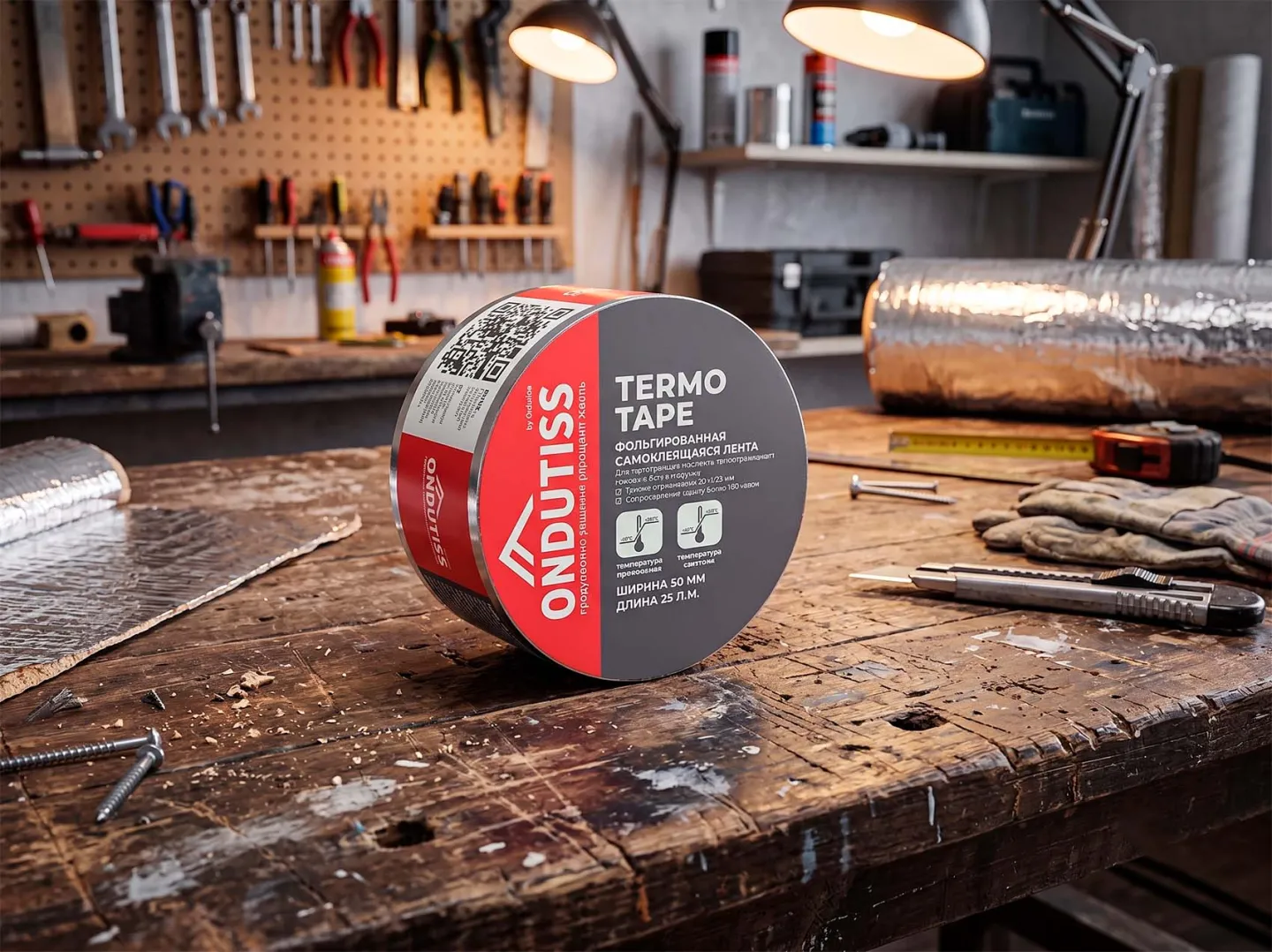 Termo Tape фольгированная односторонняя лента 50мм ONDUTISS