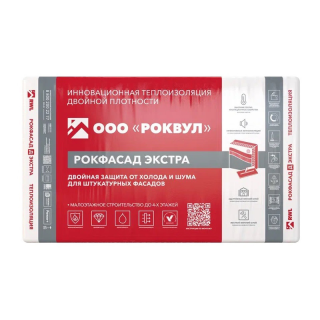 Утеплитель Rockwool Фасад Баттс Экстра базальтовая плита 1000х600х50мм