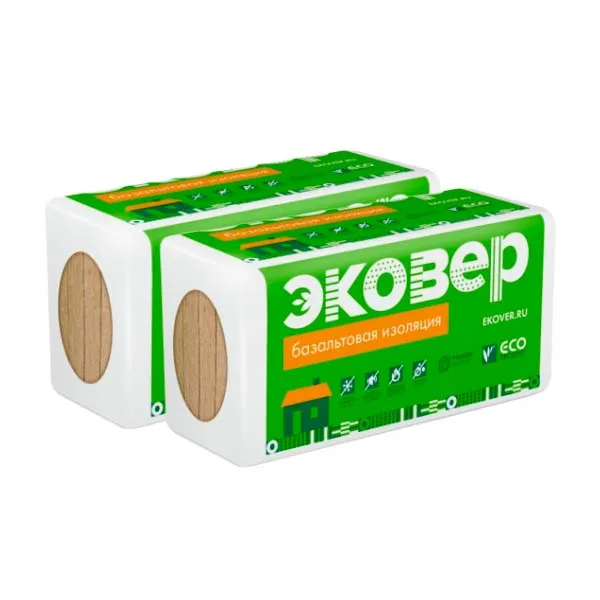 Утеплитель Эковер Кровля Верх 160 базальтовая плита 1000х600х50мм