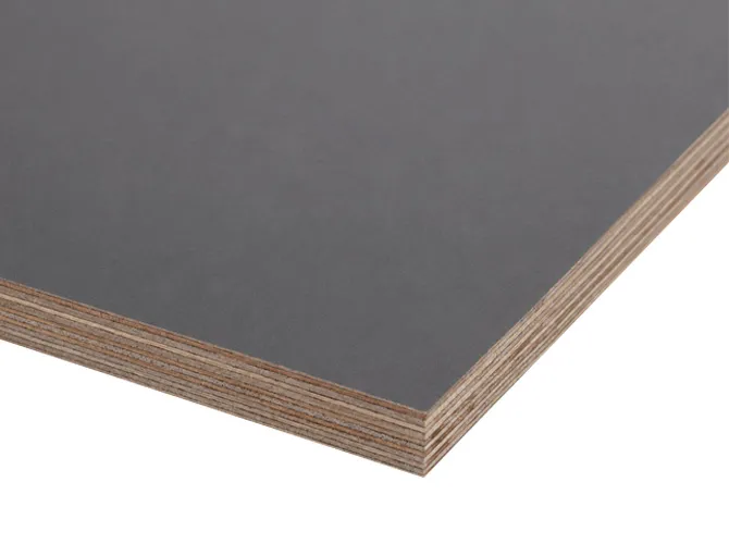 Фанера ФОФ ламинированная 16мм 2530х1265 мм сорт 1/1 березовая DESIGN GRY (Вулканический серый 190)