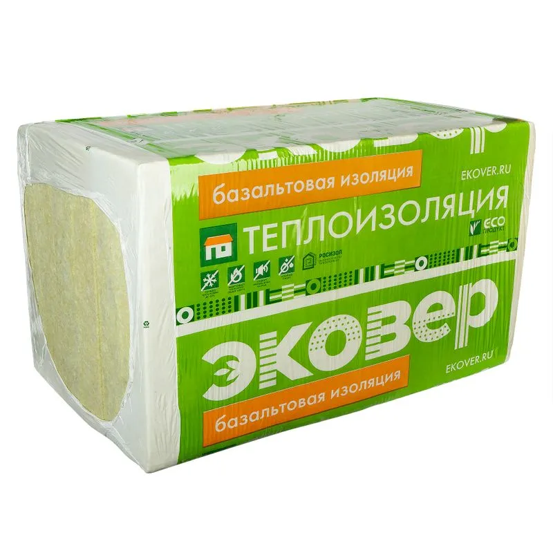Утеплитель Эковер Стандарт 50 базальтовая плита 1000х600х50мм